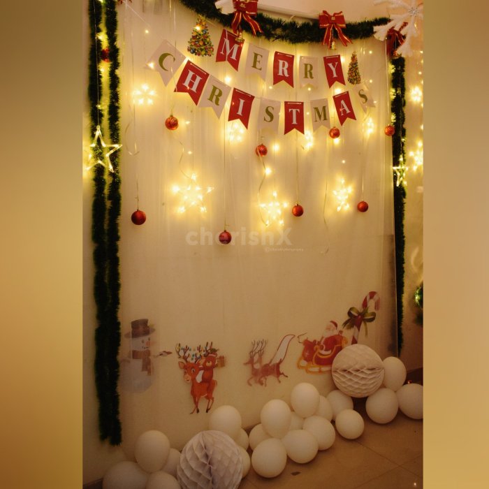 Diy christmas photo background