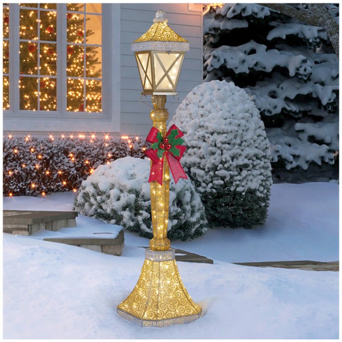 Christmas lamp post diy