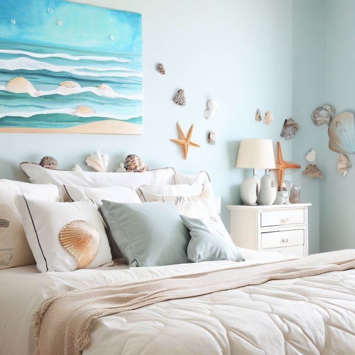 Beach bedroom decor ideas