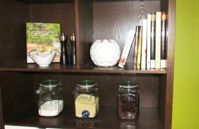 Kitchen open shelf decor