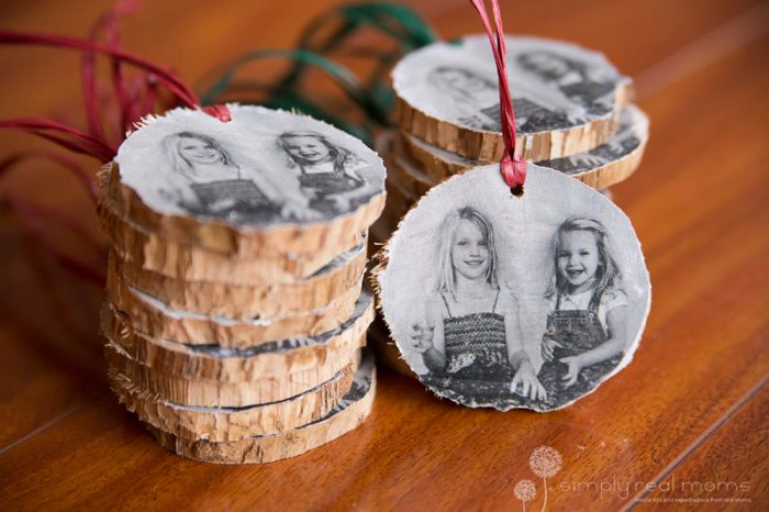 Diy christmas photo ornaments