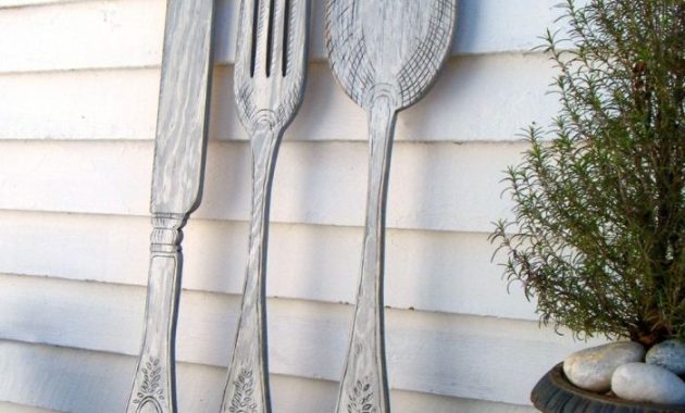 Kitchen Wall Decor Fork & Spoon Style