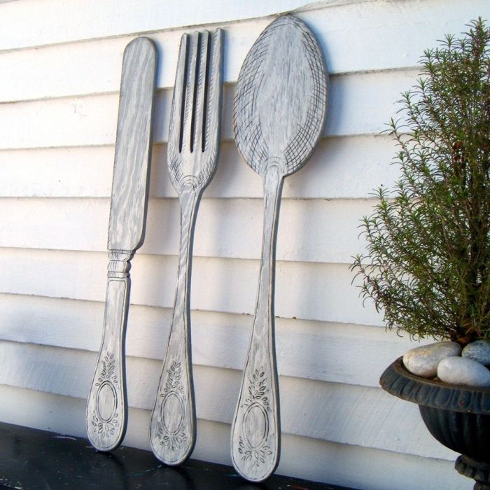 Kitchen wall decor fork and spoon