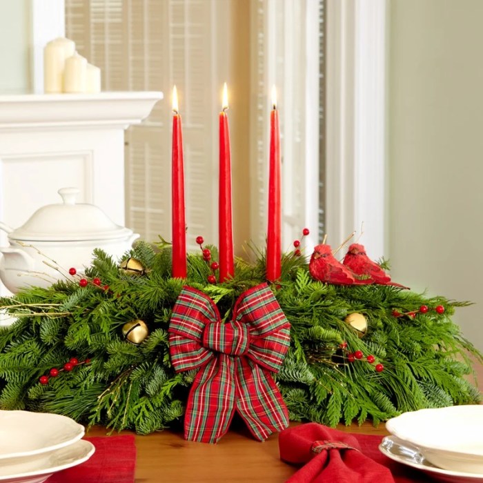 Christmas center table decor