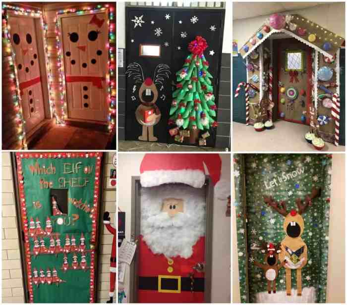 Christmas door decor diy