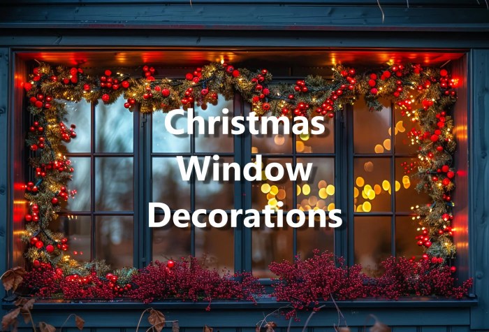 Diy window decoration christmas