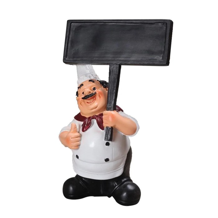 Chef figurines kitchen decor