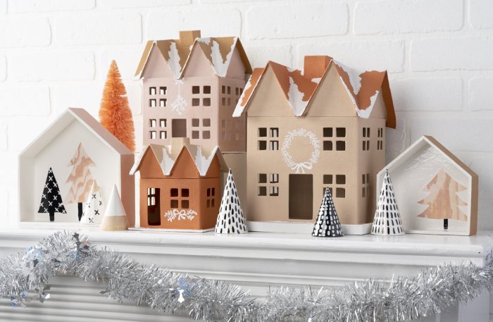 Build your own diy christmas village display