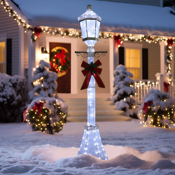 Christmas lamp post diy