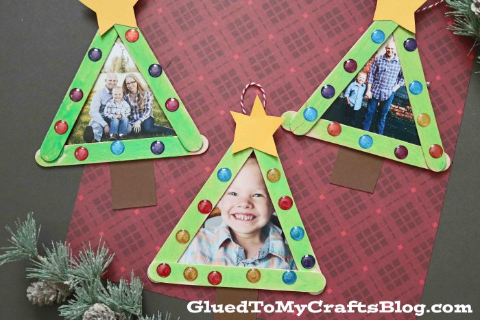 Christmas diy photo frame