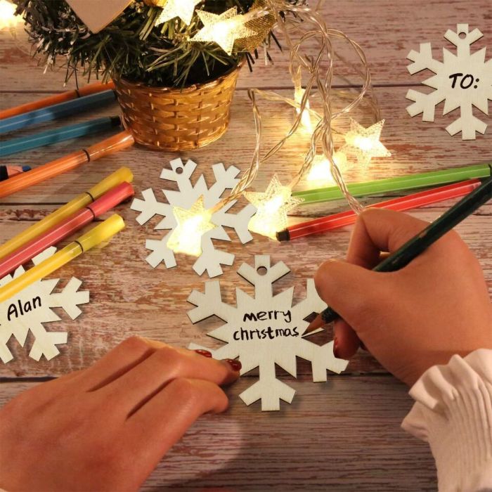 Wooden diy christmas decorations