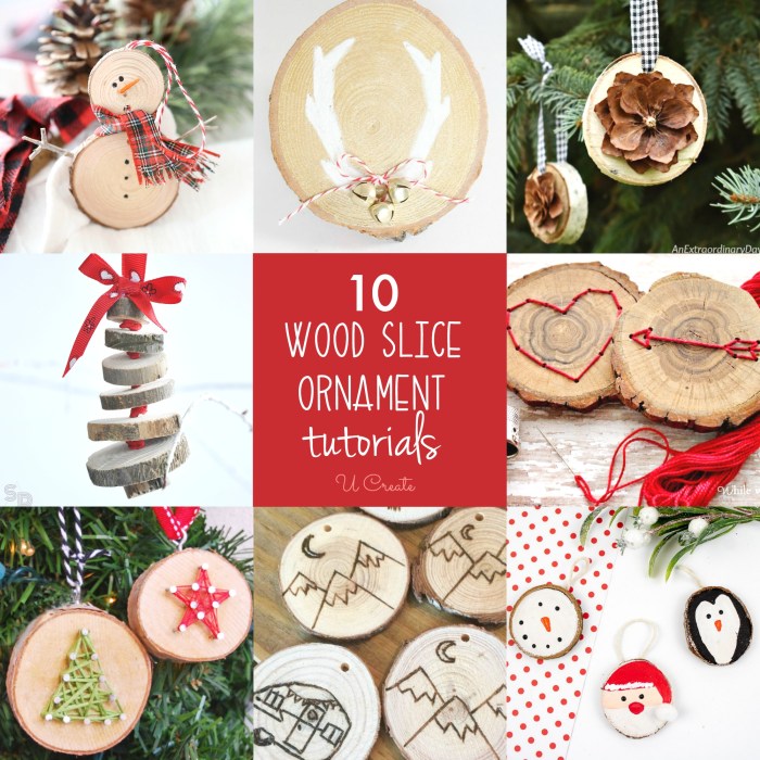 Wooden diy christmas decorations