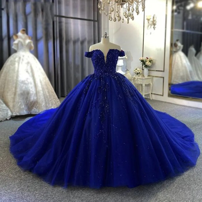 Designer blue dresses for wedding