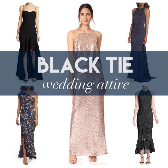 Black tie dresses for summer wedding