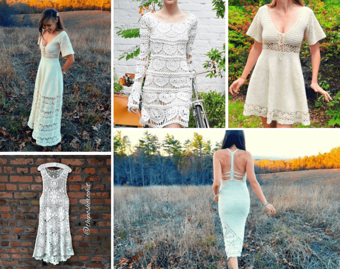 Free crochet wedding dress pattern