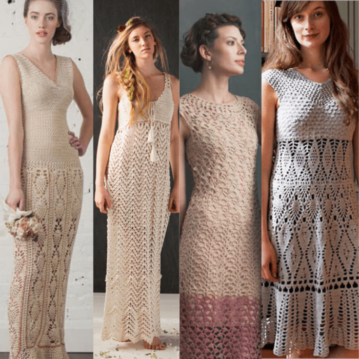 Free crochet wedding dress pattern