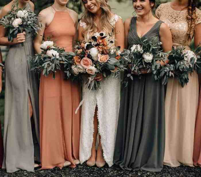 Bridesmaid dress colors for fall wedding