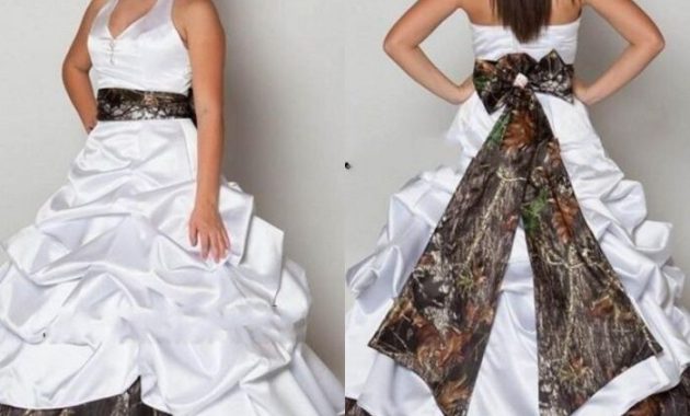 White Camo Wedding Dresses A Modern Bridal Trend