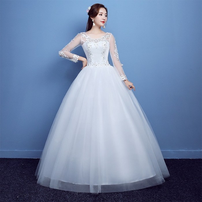 Womens white wedding dress