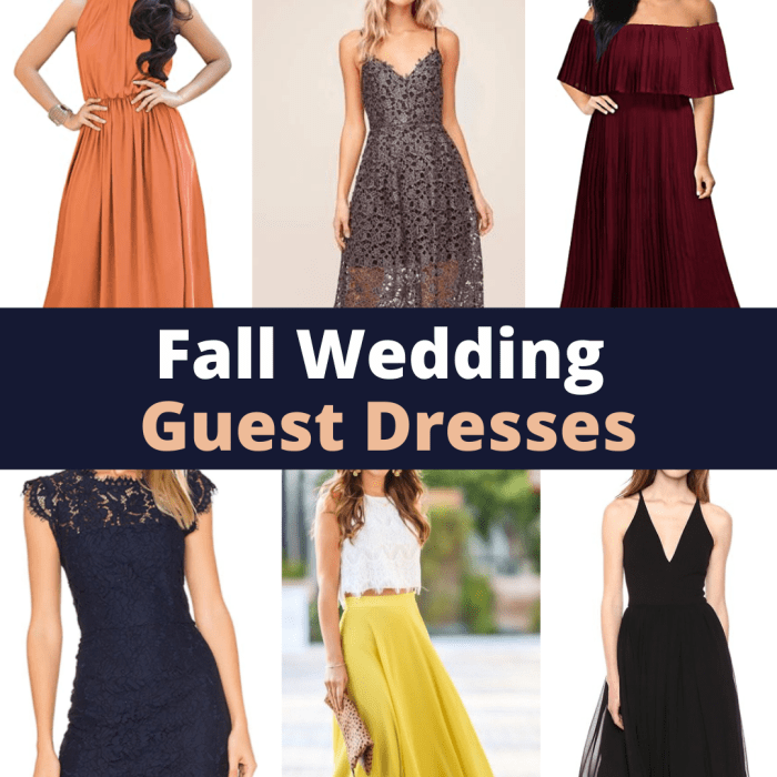 Elegant fall wedding guest dresses