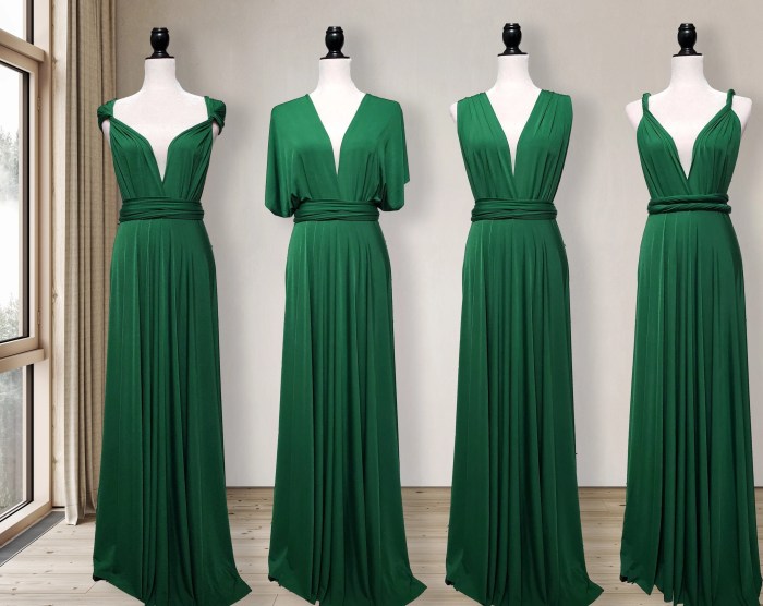 Emerald green wedding bridesmaid dresses