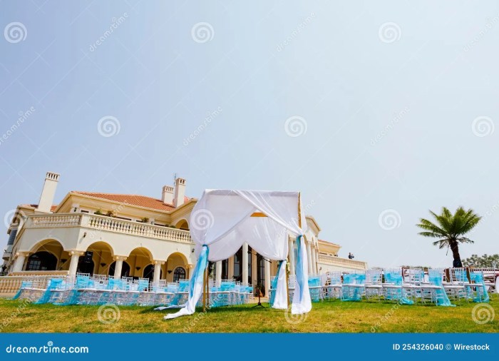 Blue dress barn wedding venue