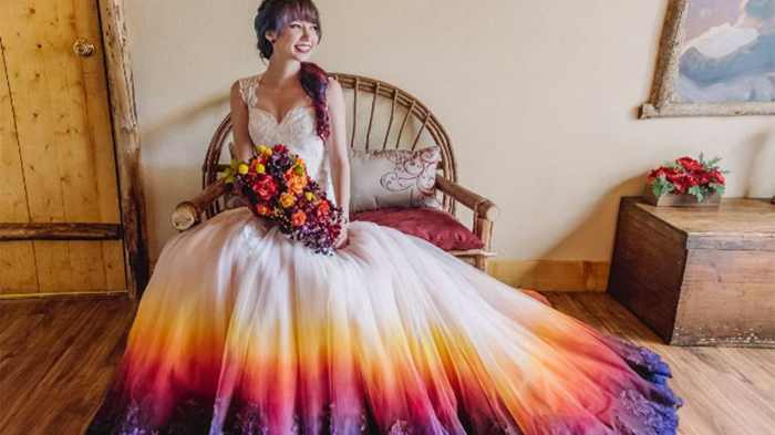 Color dress for wedding