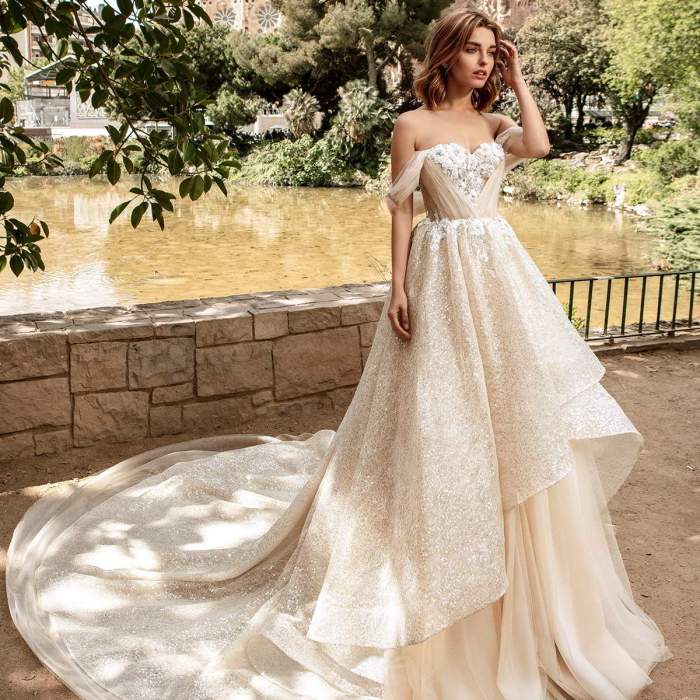 Beautiful elegant wedding dress