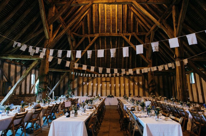 Blue dress barn wedding venue